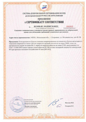 Газосиликатные блоки CubiBlock D600 625х200х200 стеновые